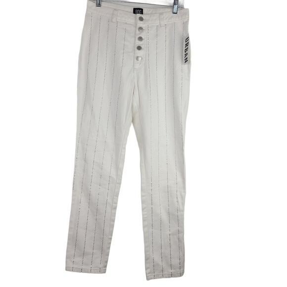 Nwt BDG‎ High-Rise Stairway Jean White Rhinestone - Picture 6 of 10